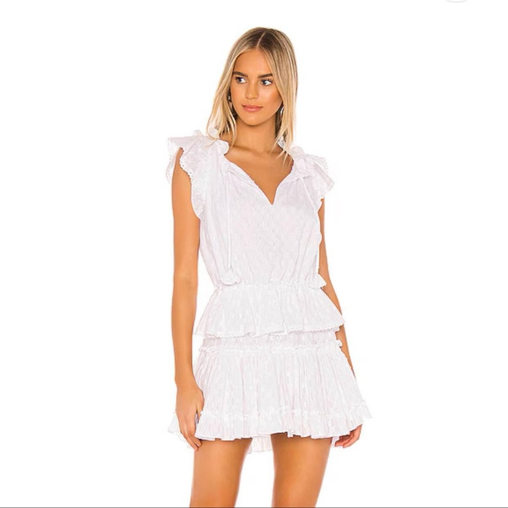 MISA Los Angeles Lilian Dress in White Size MEDIUM